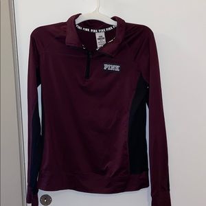 Pink Ultimate Half Zip Burgundy